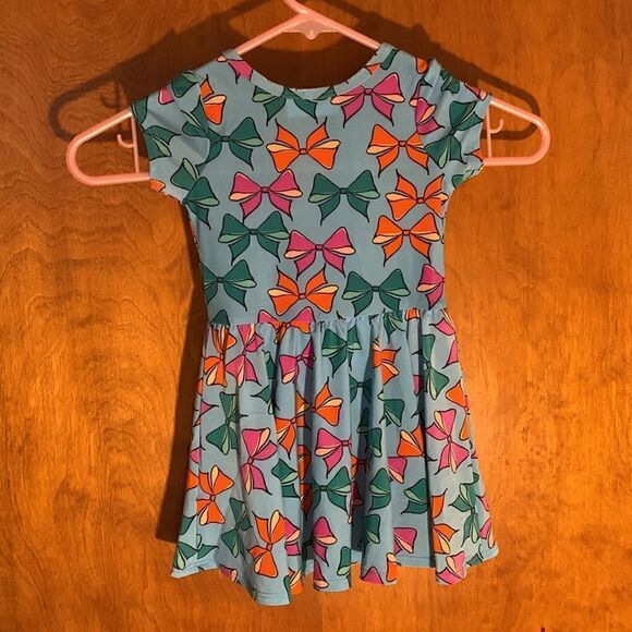 EUC dot dot smile blue bow dress! Size 12/24 months! - Picture 3 of 4